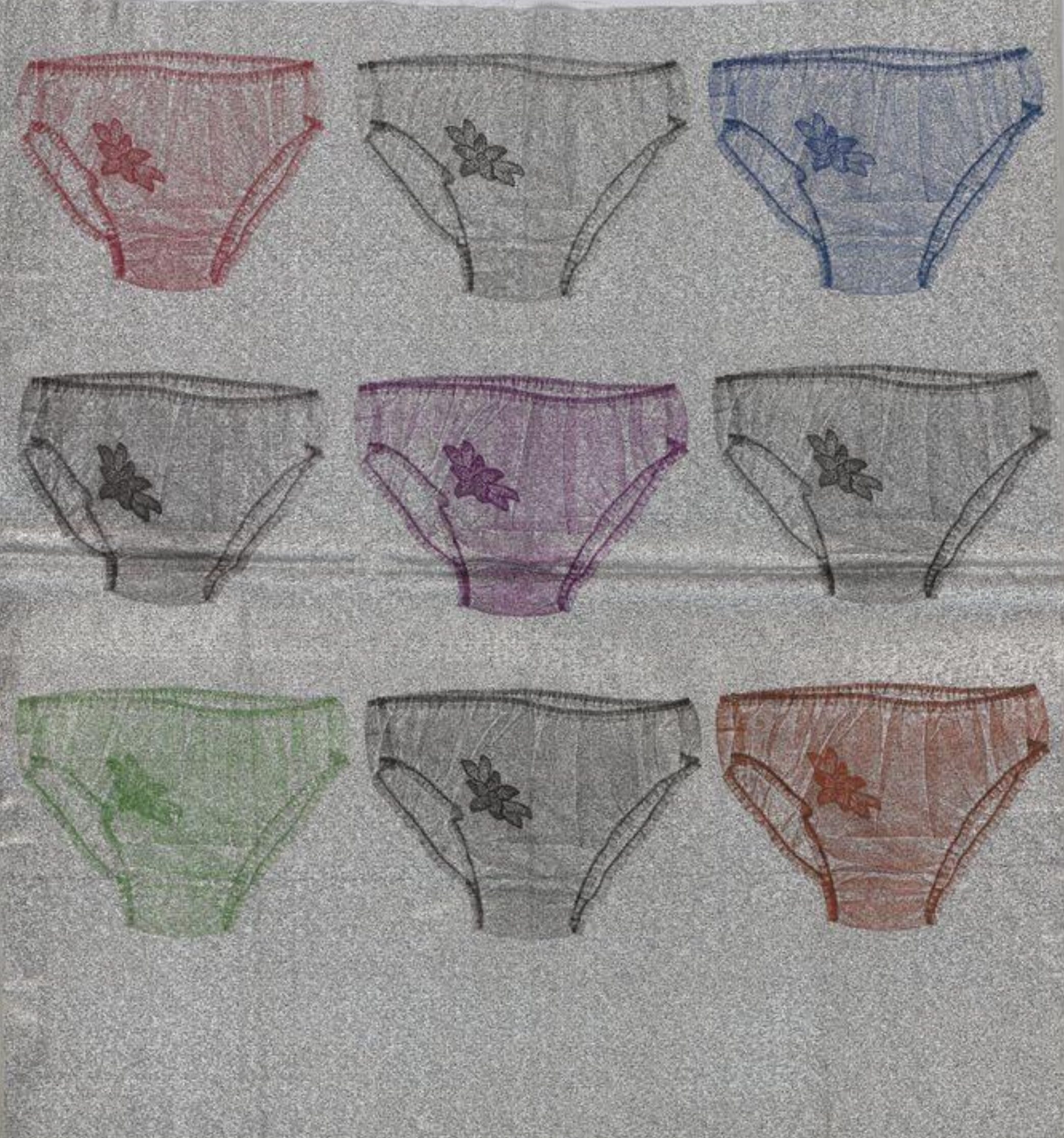 Nylon Panties Comfy Panty Briefs Knickers Unisex Undie Underwear