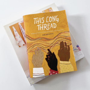 This Long Thread book cover with hands.