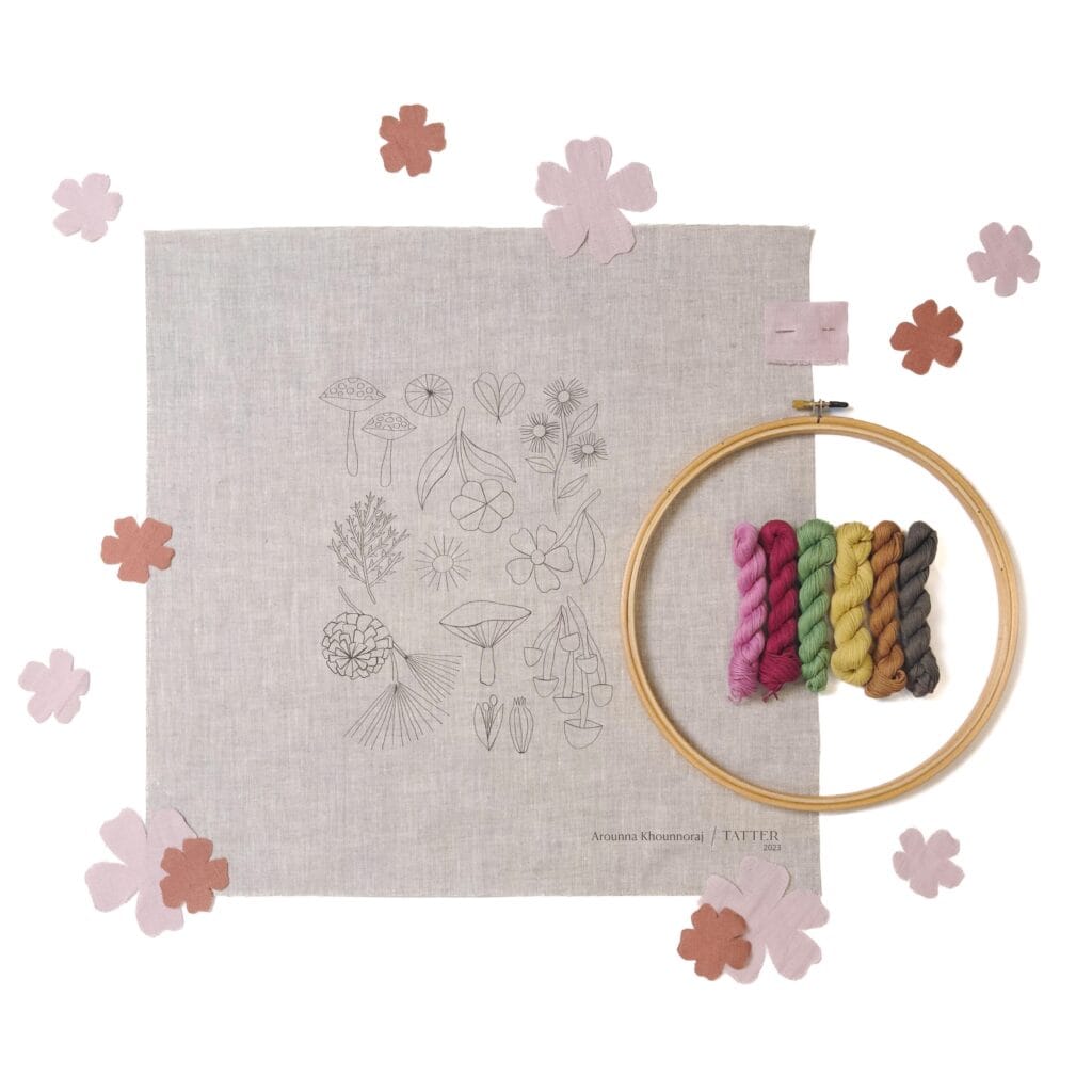 Punch Needle Kit by Arounna Khounnoraj: Flower Design