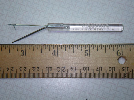 A close up of the fabricon invisible reweaver. Source: Collectors Weekly